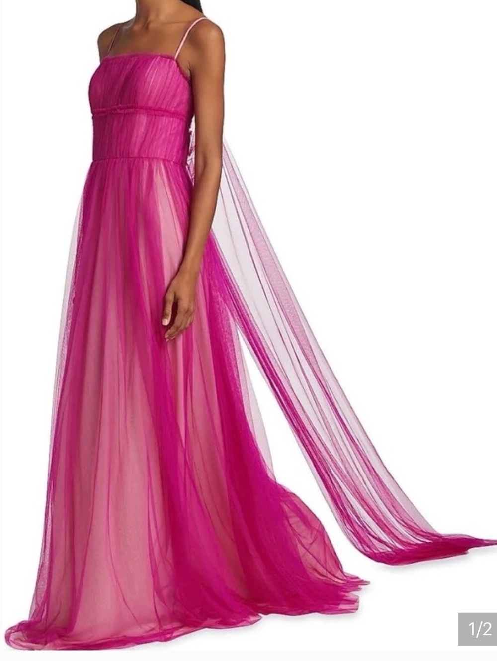 Vera Wang Hot Pink Gown